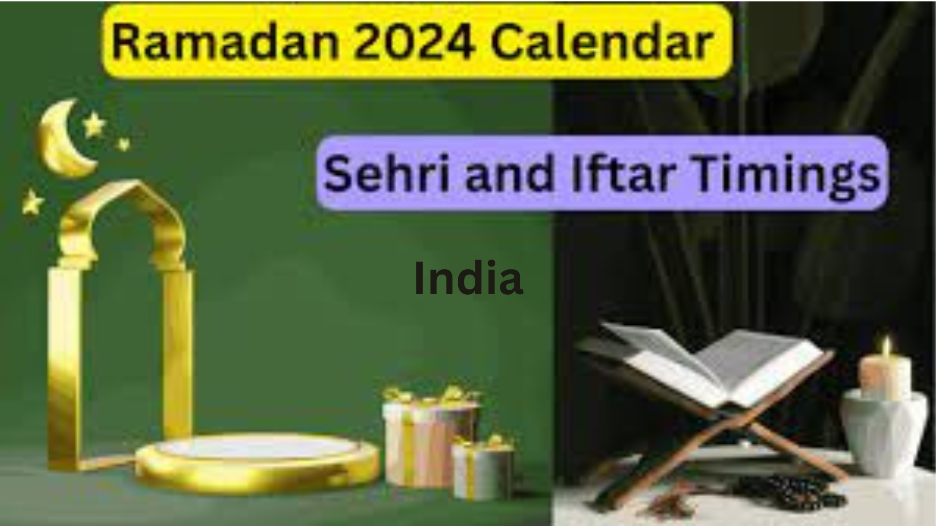 Islamic calendar 2024 in india