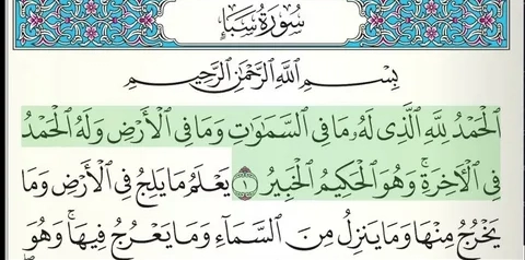 Surah Saba Benefits