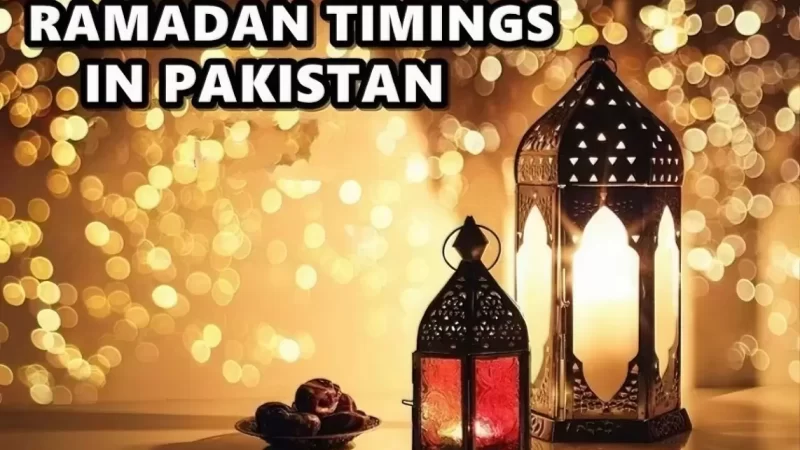Ramadan calendar pakistan