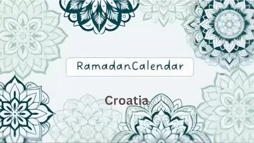 Ramadan calendar Croatia