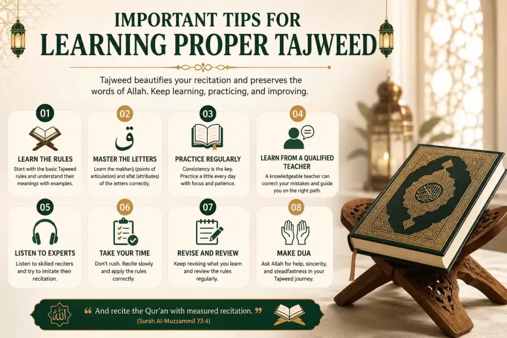 important tips for learning proper tajweed