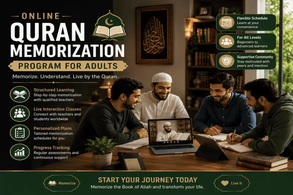 online quran memorization program for Adults