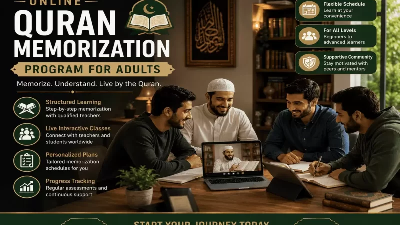 online quran memorization program for Adults