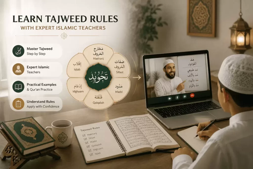learn tajweed rules with expert Islamic teachers