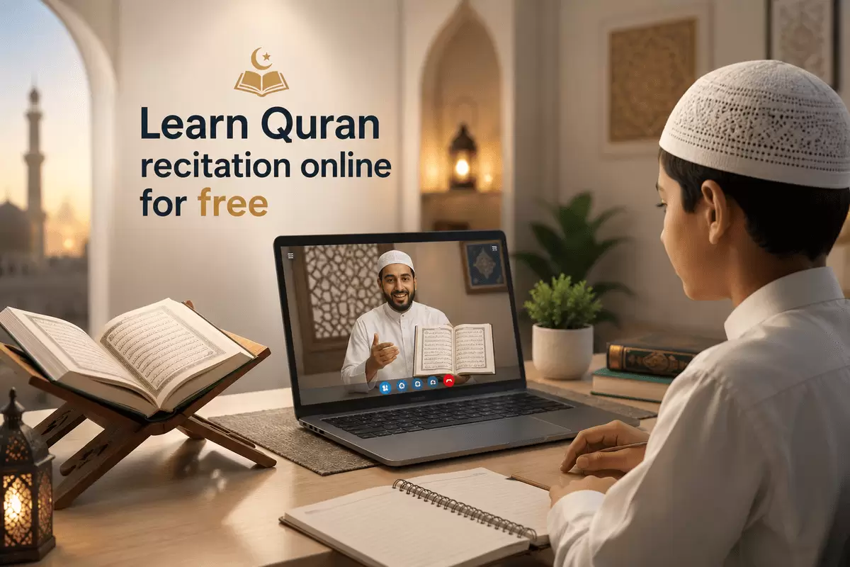 Learn Quran recitation online for free 