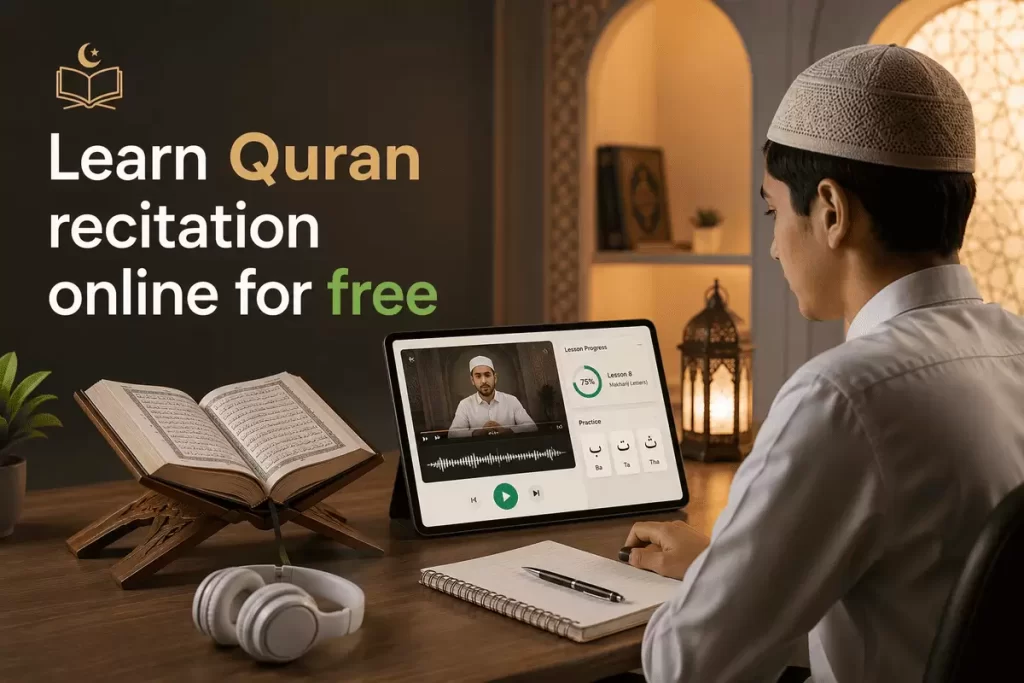 Learn Quran recitation online for free