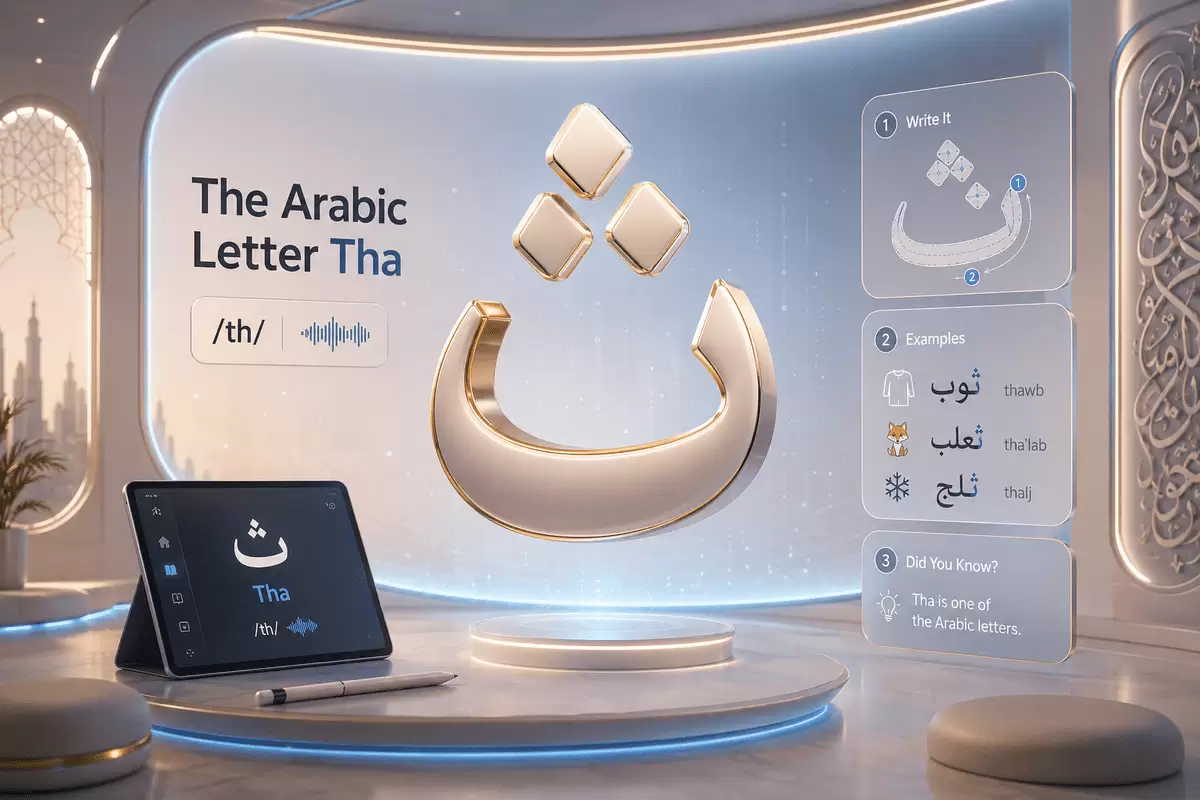 The Arabic Letter Tha ث
