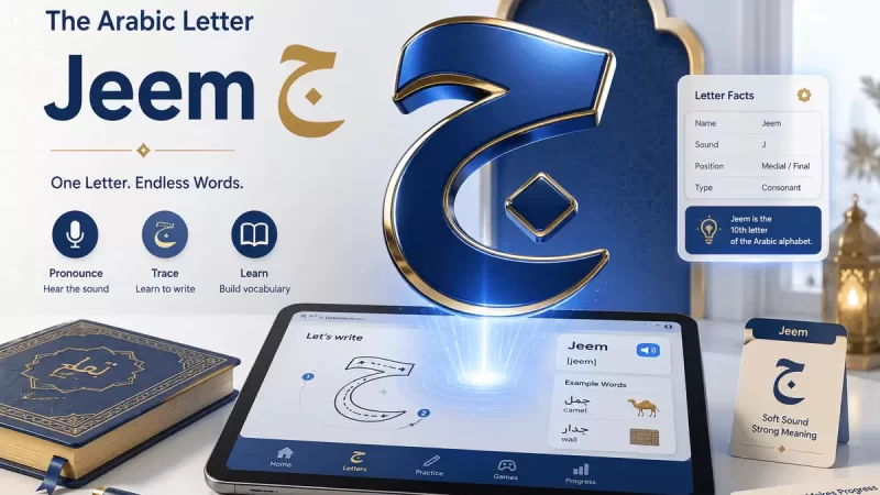 The Arabic Letter Jeem ج