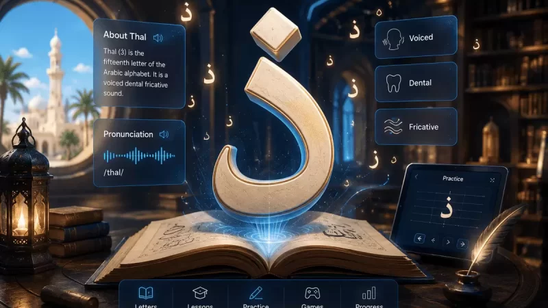The Arabic Letter Thal ذ