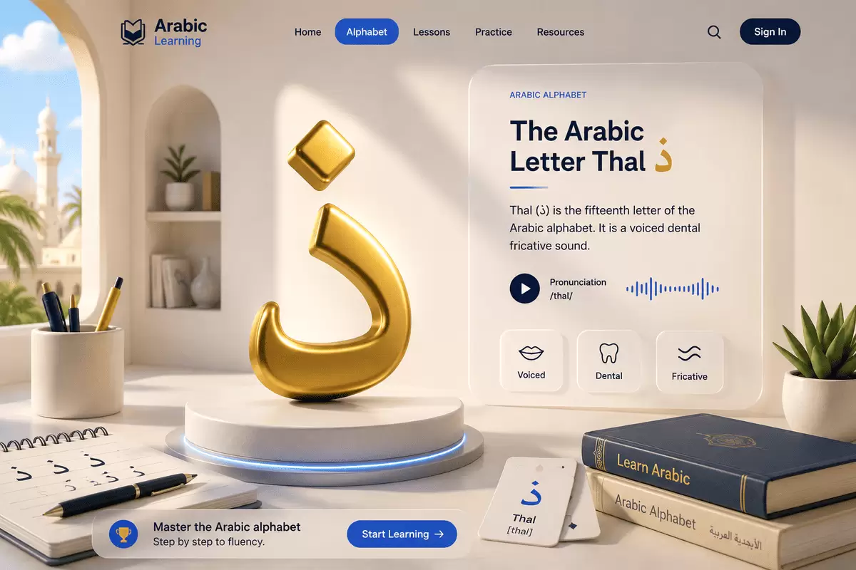 The Arabic Letter Thal ذ