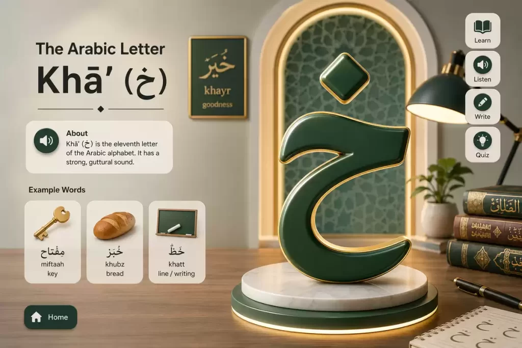The Arabic Letter Kh خ