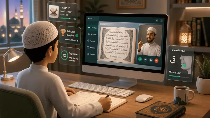 Learn Quran online from home anytime