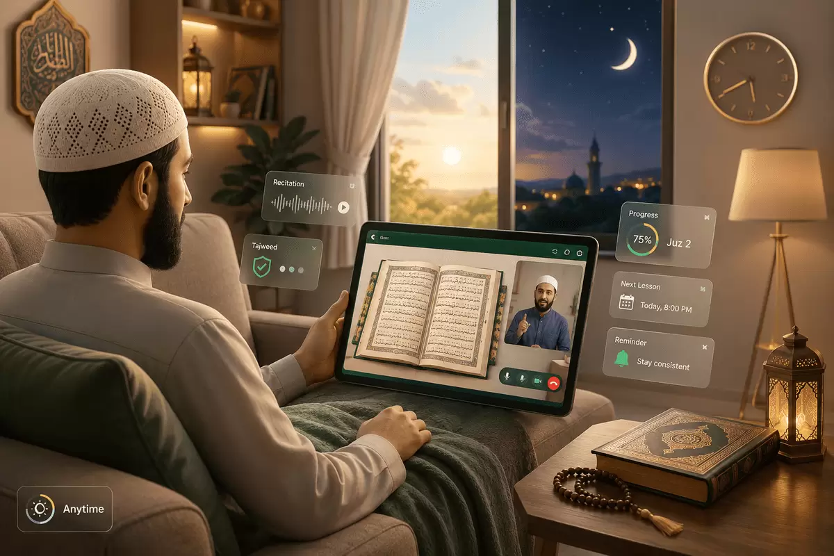 Learn Quran online from home anytime
