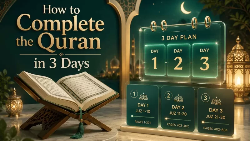 How to Complete the Quran in 3 Days