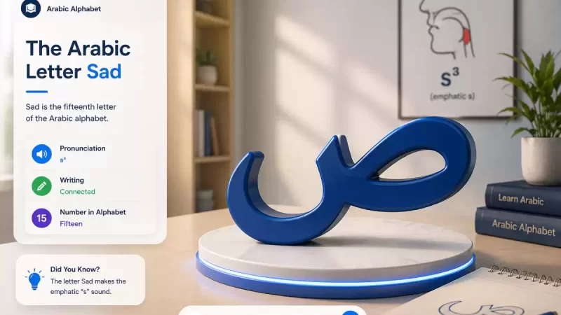 The Arabic Letter Sad ص