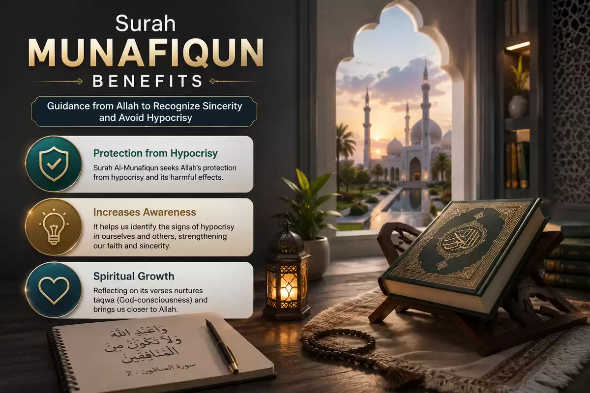 surah munafiqun benefits
