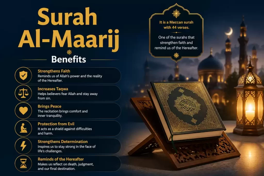 surah al maarij benefits