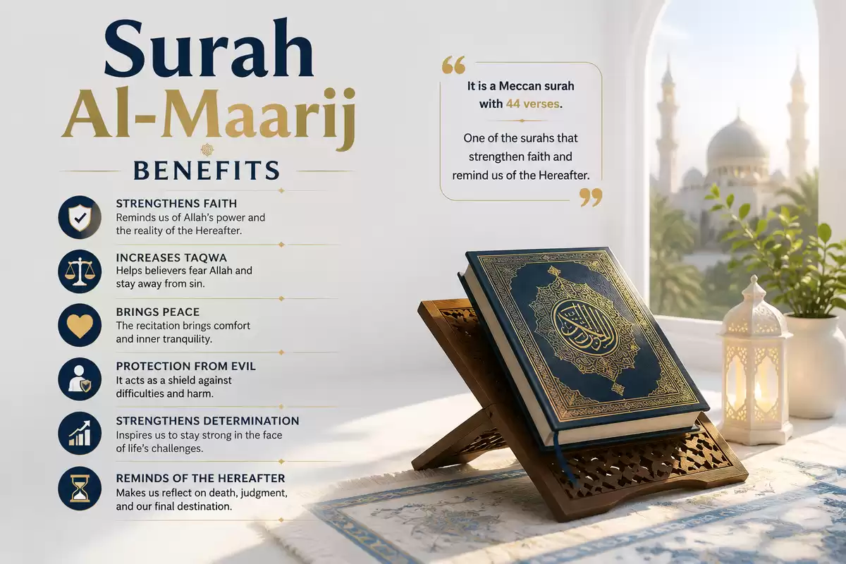 surah al maarij benefits
