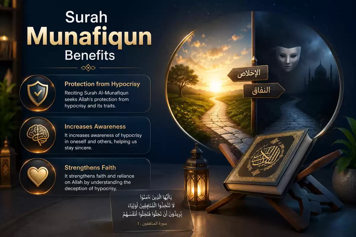 surah munafiqun benefits
